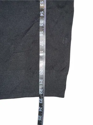 AllSaints Connie Roll Neck Top Black Knit Merino Wool Sleeveless MEDIUM thumbnail 7