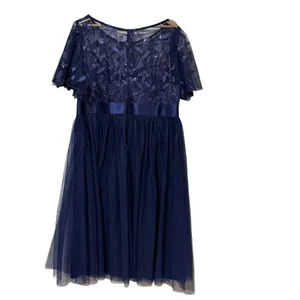 Ever-Pretty Navy Blue Sequin Embroidery Tulle Cocktail Dress 2XL US 20 EE00906 thumbnail 4