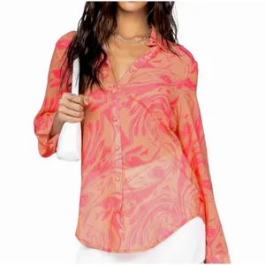 Princess Polly Sheer Swirl Blouse Large thumbnail 3
