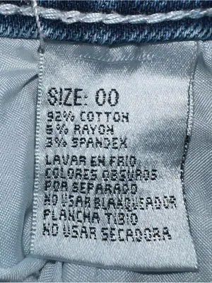 VTG Y2K Style Bamboo Low Rise Flare / Bootcut Jeans Size 00 thumbnail 6