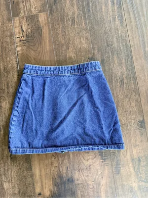 Forever 21 Button Front Denim Skirt thumbnail 2