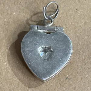 Jezlaine Jez Sterling Silver Crystal Mother Heart Locket Pendant Charm thumbnail 4
