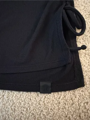 lululemon athletica Black Short-Sleeve Side-Ruched Tee thumbnail 3
