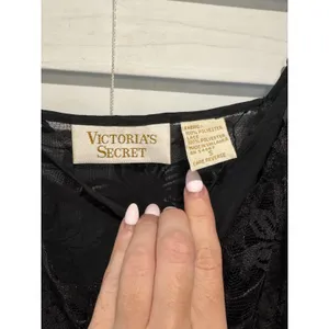 Vintage Victoria's Secret Gold‎ Label Sheer Black Lace Teddy Small Dark Romantic thumbnail 4