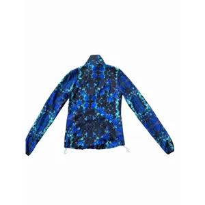 Fabletics Ninety Six Windbreaker Blue Lava Jacket Athletic Zip Blue Back XS thumbnail 9