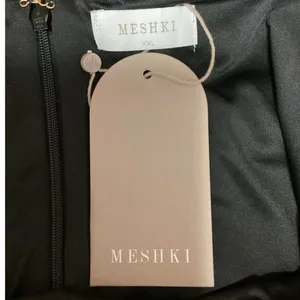 NEW Meshki Mariska Black Strapless Crepe Foldover Bandeau Mini Bodycon Dress 2XL thumbnail 7