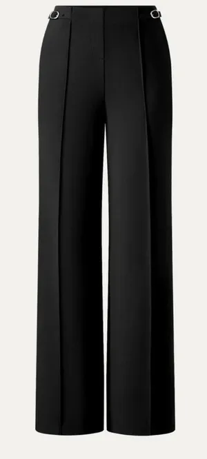 OGL High-Waist Wide Leg Trousers Black Womens Dress Pants Pockets Size Small NWT thumbnail 1
