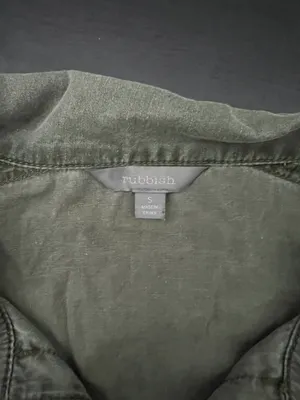 Rubbish Olive Army Green Jacket Small thumbnail 4