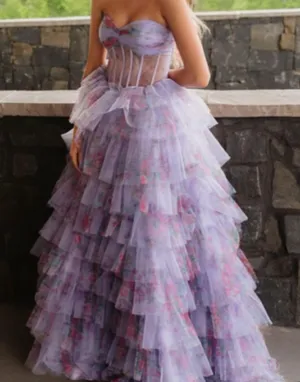 Jovani Prom Dress Purple thumbnail 1