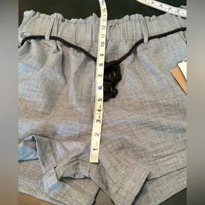Ci Sono High Waist Blue Grey Shorts NWT size Large thumbnail 8