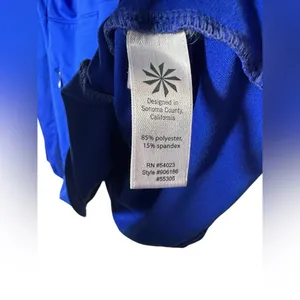 Athleta Women’s Momentum Half Zip Pullover Size‎ Small Blue Running Thumbholes thumbnail 10