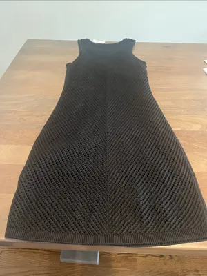 GAP Black Textured Sleeveless Midi Dress Sz M NWT thumbnail 6