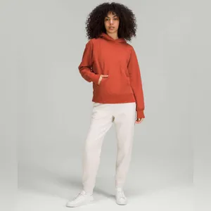 LULULEMON Loungeful Hoodie Sweatshirt Pullover Fleece in Red Rock Size 6 thumbnail 4