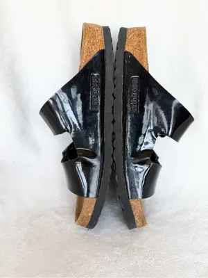 Birkenstock Arizona Birko-Flor Black Patent Sandals Women’s US 5 Regular thumbnail 7