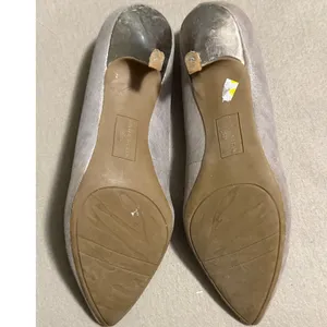 Anne Klein iFlex Akionna Pewter Metallic Pointed Toe Kitten Heel Pumps 8.5M thumbnail 6