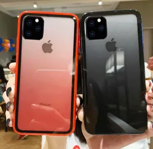 iPhone 11 Pro Max Cute New Gradient Color Bumper Shockproof Case Black thumbnail 2