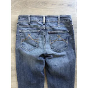 Ariat REAL Denim Mid Rise Straight Leg Jeans Womens 29R Medium Wash Western thumbnail 7