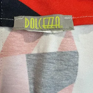 Dolcezza Dress Womens Medium Colorful Shift 60s 70s Sleeveless Pocket Mod Mini M thumbnail 11
