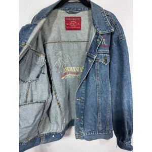 Vintage‎ Riviera Blues Las Vegas Denim Jacket Riviera Hotel Casino Fireworks L thumbnail 2