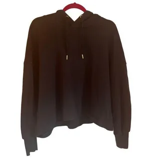 Old Navy Womens Black Hoodie XL Petite Long Sleeve thumbnail 1