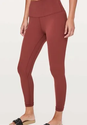 Lululemon Align Pant II 25” Savannah Red Size 12 thumbnail 1