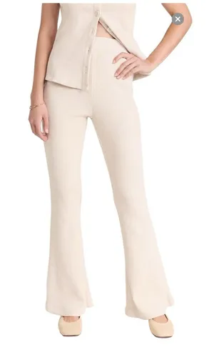 MWL by Madewell Crepe Rib ABC Flare Pants M thumbnail 1