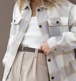Alex Double Breasted Pocket Shacket thumbnail 1