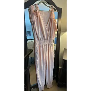 NEW Jumpsuit 1 Pc Cold Shoulder Pink XL thumbnail 7