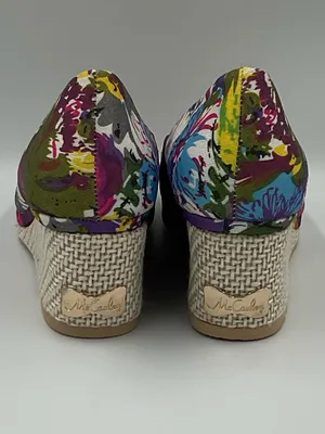 McCauley’s Floral Print Peep-Toe Wedge Women’s Size 7.5” thumbnail 3