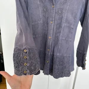 Parsley & Sage Women's Embroidered Floral Button Down Shacket, Size S, Pre Loved thumbnail 10