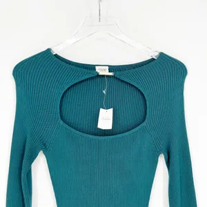 NWT Abercrombie‎ & Fitch Ribbed Dress Women's S Blue French Girl Style thumbnail 4