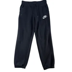 Nike M Medium Sweatpants Joggers Sportswear Classic Fleece Pockets‎ Black 828603 thumbnail 2