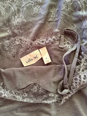 Willow & Root Charcoal Eyelash Lace Trim Cami Tank Top Boho Y2K - Small thumbnail 8