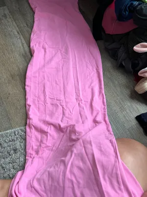 NEW • Skims • Soft Lounge Sleeveless Long Maxi Dress Cotton Candy Pink Ribbed thumbnail 6