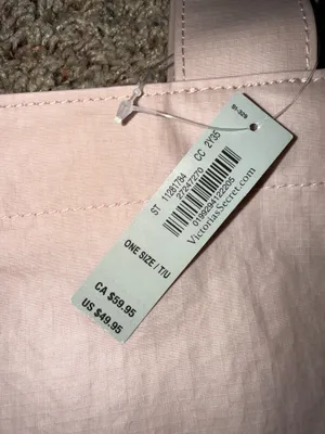 Victoria's Secret VSX Blush Pink Tote with Black Logo NWT thumbnail 4