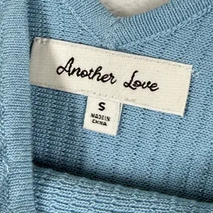 Another‎ Love Noa V Neck Sleeveless Ribbed Knit Top Dusty Blue Small NEW thumbnail 2