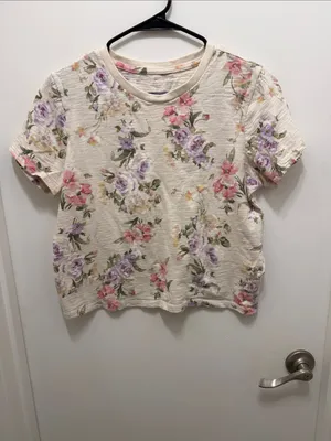 Gap × LoveShackFancy Floral Shrunken T-Shirt thumbnail 2