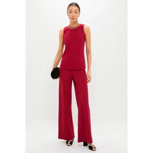 Staud NWT Stroll Pant in‎ Pomegranate Red Size Small thumbnail 2