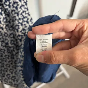 J. Crew Navy and White Printed Seaside Spaghetti-Strap Dress with Pockets thumbnail 7