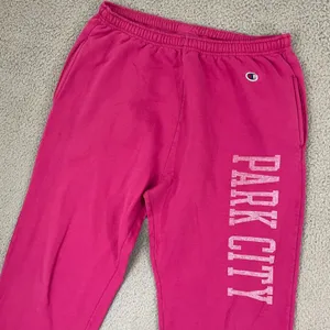 Park City Sweatpants Women L Pink Utah Ski Resort Lounge Champion thumbnail 2