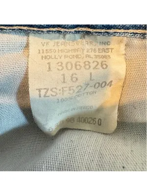 Vintage 90s Y2K Lee Riders Straight Leg Jeans Buckle Detail Light Wash HEMMED 16 thumbnail 8