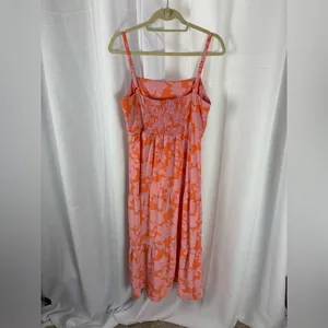 Sanctuary Social Standard Smocked Floral Back Maxi‎ Sun Dress Size Large EUC thumbnail 5