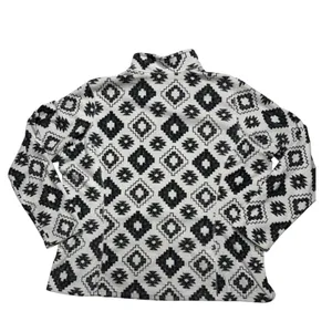 Eddie Bauer Women‎ 2XL Fleece Pullover Quarter Zip Geometric Southwest Pattern thumbnail 5