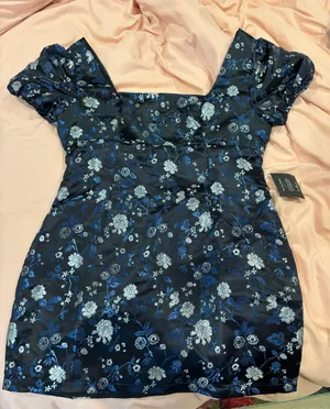 Lulus Black Floral Dress thumbnail 1