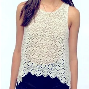 Urban Outfitters Pins & Needles Daisy Crochet Tank Size L thumbnail 1