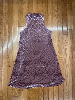 Mudd Sleeveless Burnout Velvet Dress thumbnail 1
