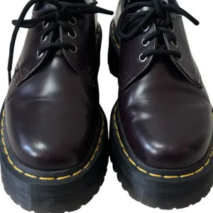 Dr Martens Patent Leather Quad Lace Up‎ 1461 Burgundy Punk Grunge Capsule 7 thumbnail 5