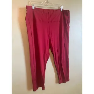Amazon Essentials Pink Purple Super Soft Capri Leggings Pockets NWOT 4XL thumbnail 2