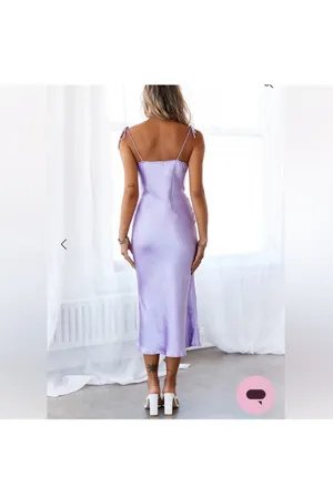 Hello Molly Lavender Slip Dress thumbnail 4