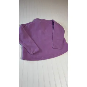 Adidas City Tech High Pile Fleece Full Zip Jacket in Aurora Plum Purple Size L thumbnail 7